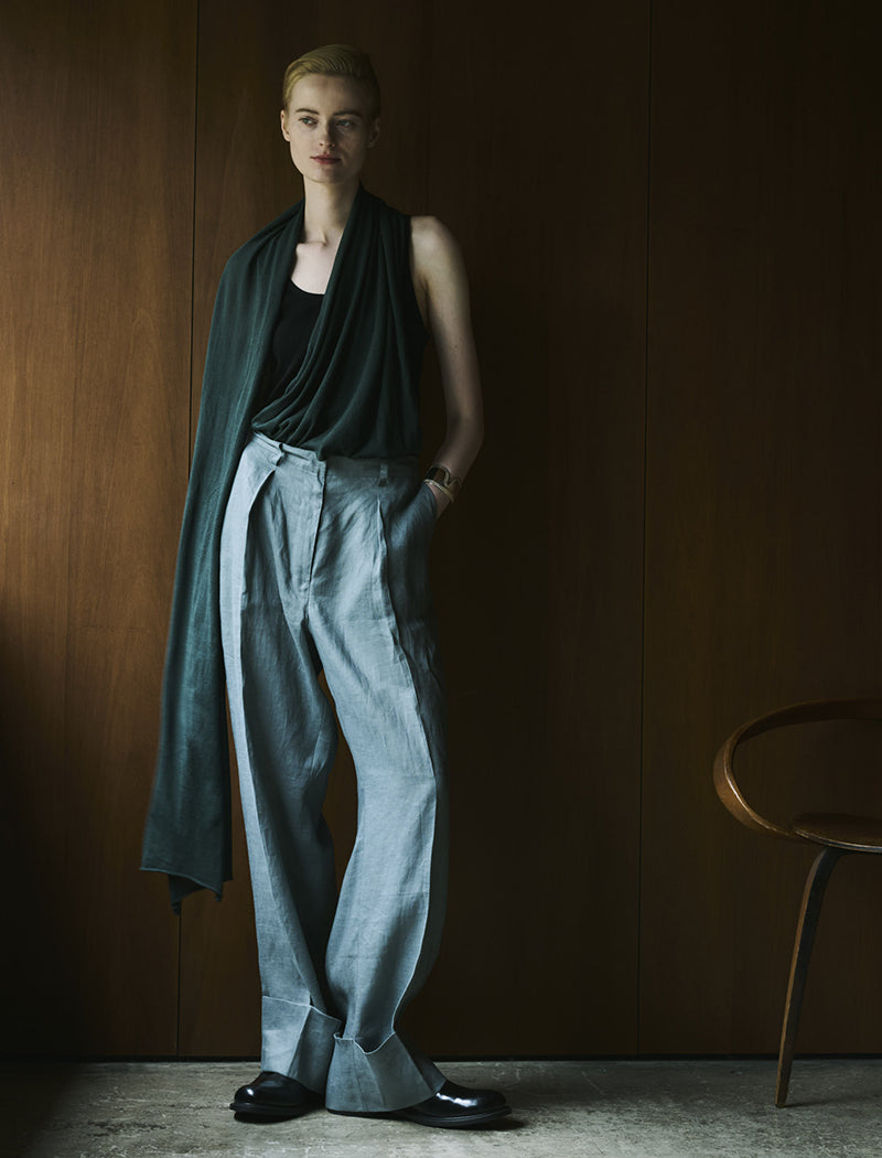 《ADAWAS/EZ》STALL SET LINEN TROUSERS