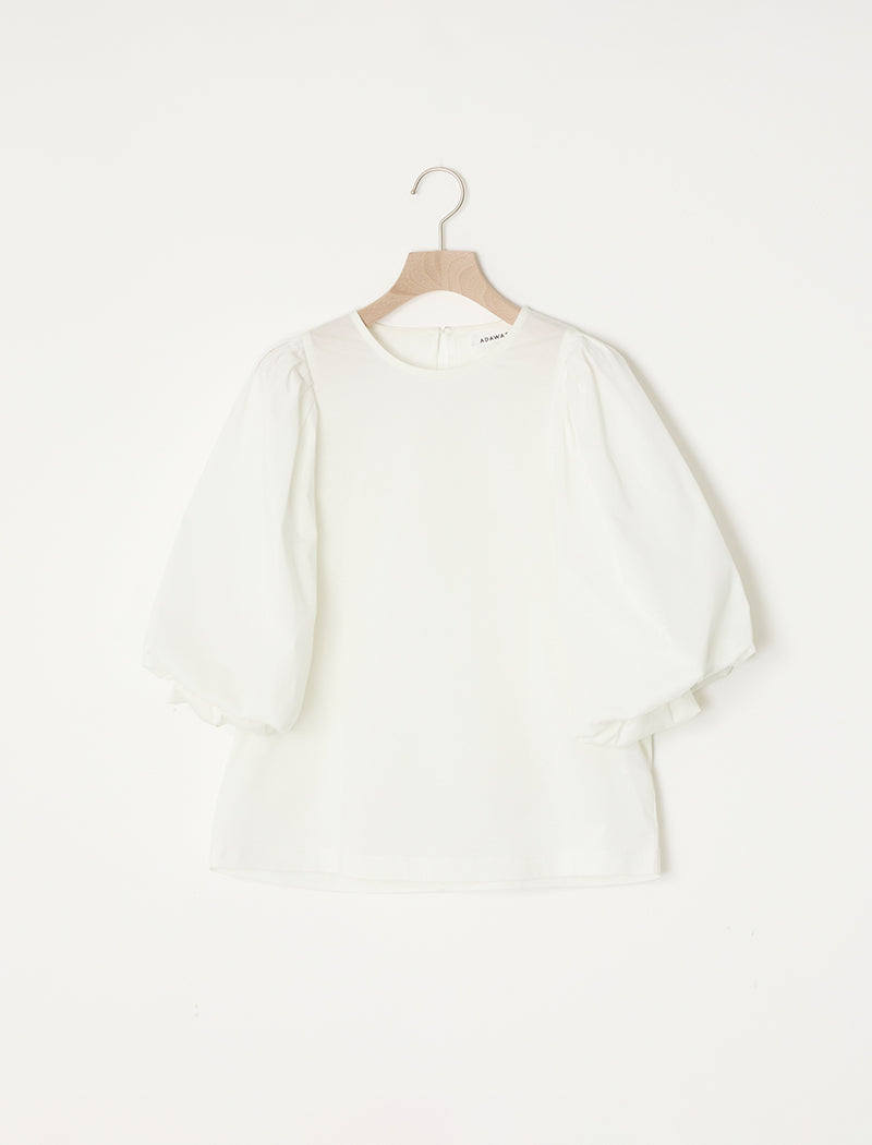 PLATING JERSEY BALLOON-SLEEVETEE