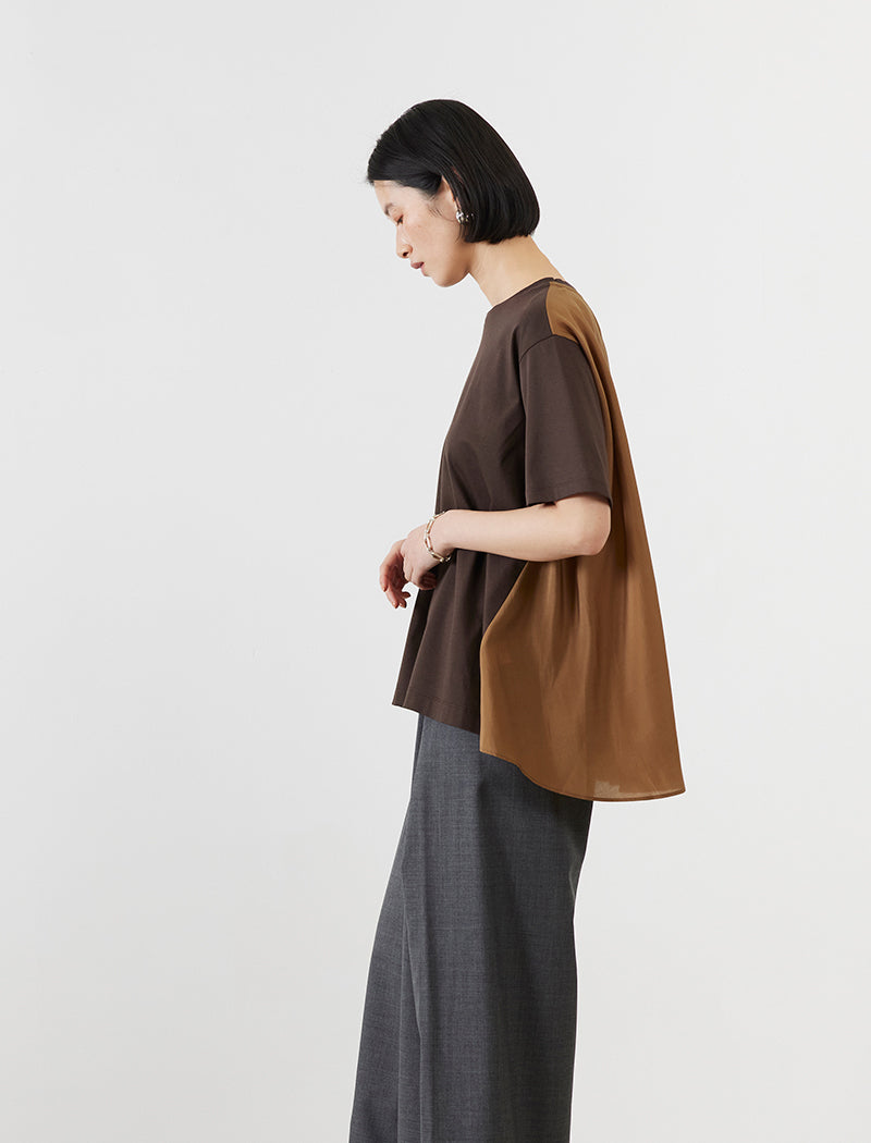 SMOOTH JERSEY FLARED TEE