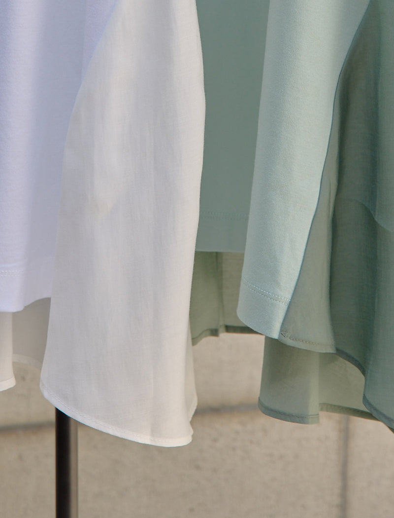 SMOOTH JERSEY FLARED TEE