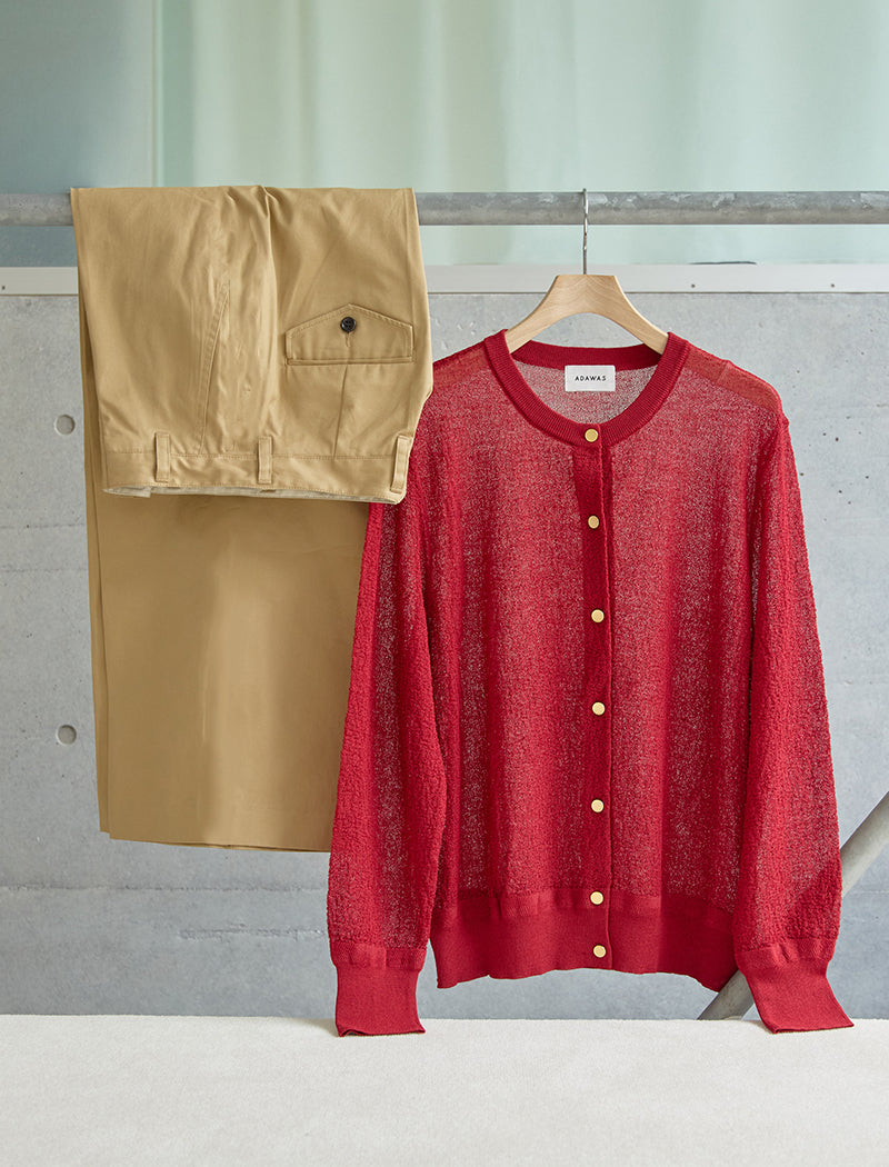 SEMI-SHEER CARDIGAN