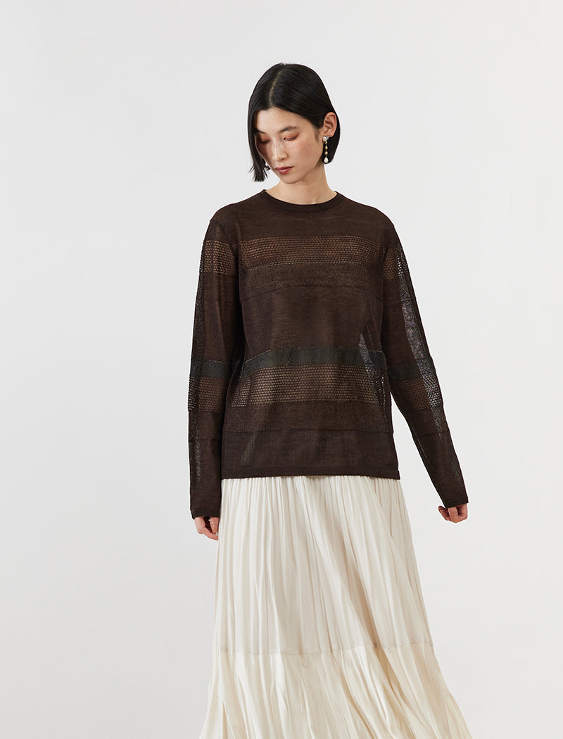 MESH STRIPE TOP
