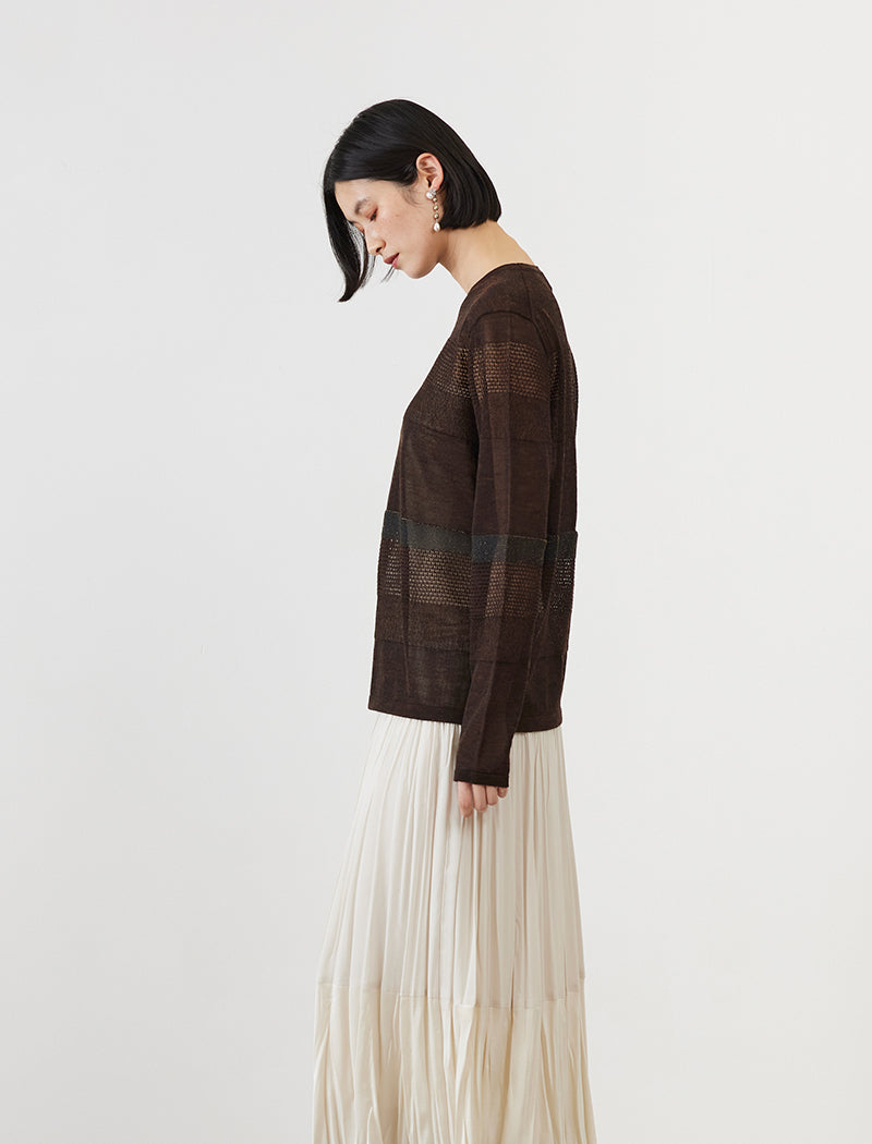 MESH STRIPE TOP