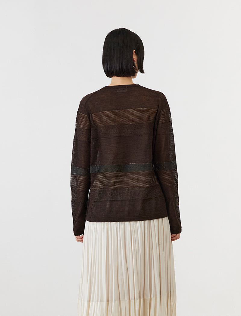 MESH STRIPE TOP