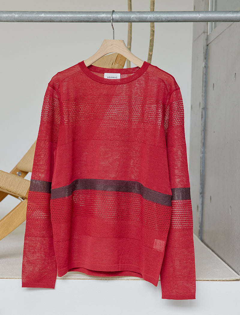 MESH STRIPE TOP