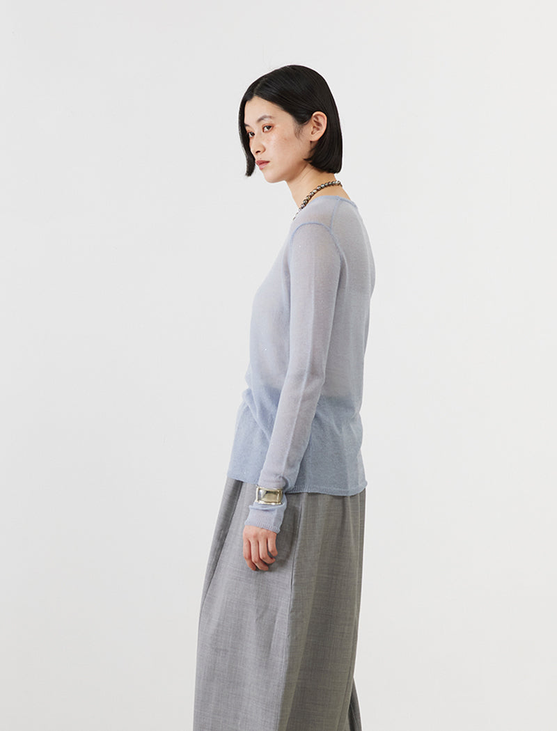 SEMI-SHEER SPANGLE TOP