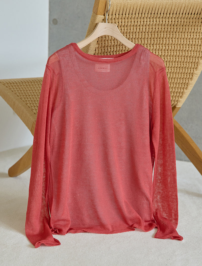 SEMI-SHEER SPANGLE TOP