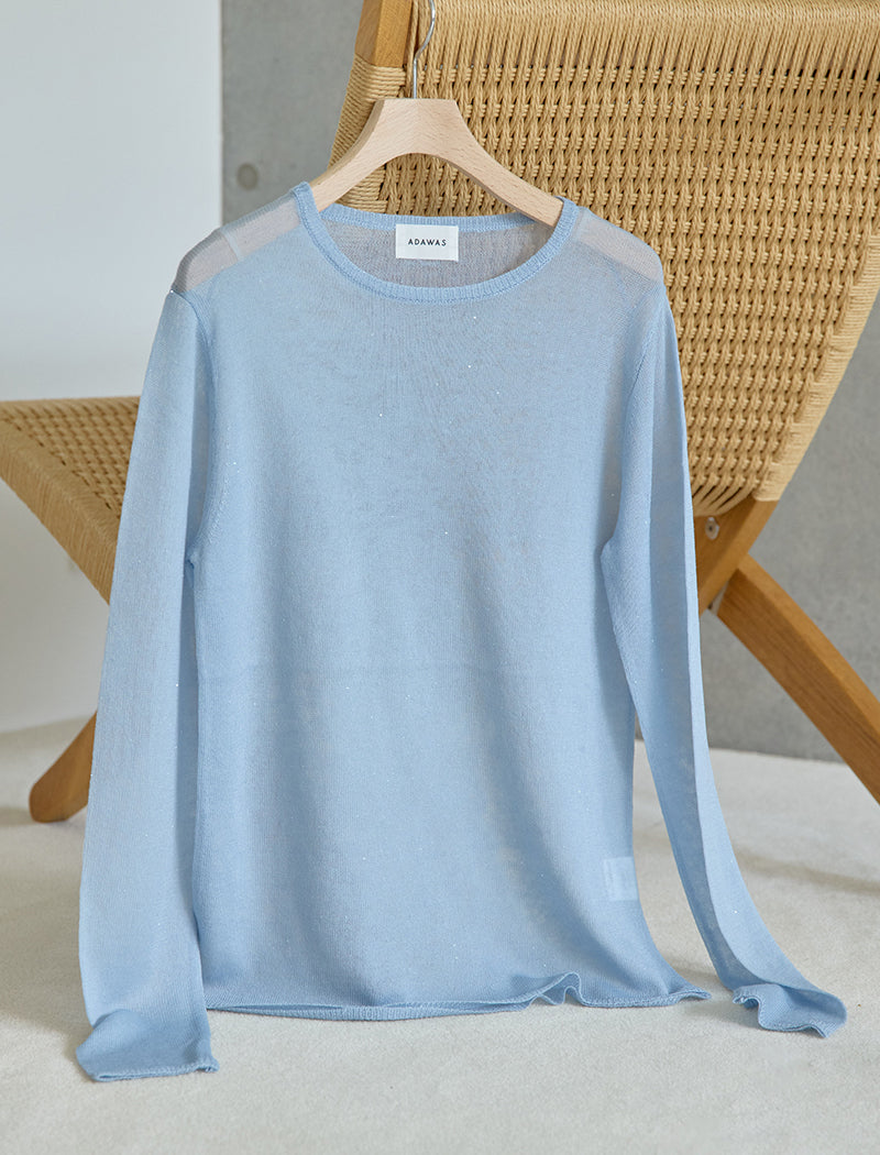 SEMI-SHEER SPANGLE TOP