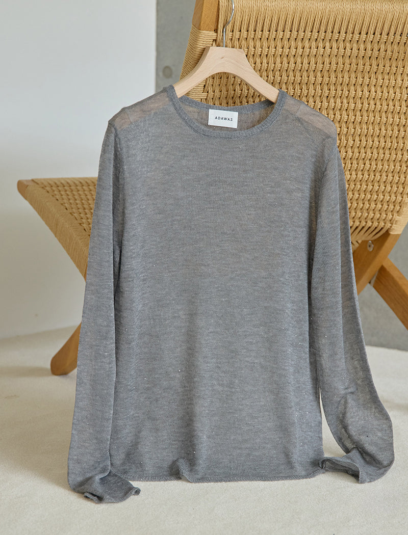 SEMI-SHEER SPANGLE TOP