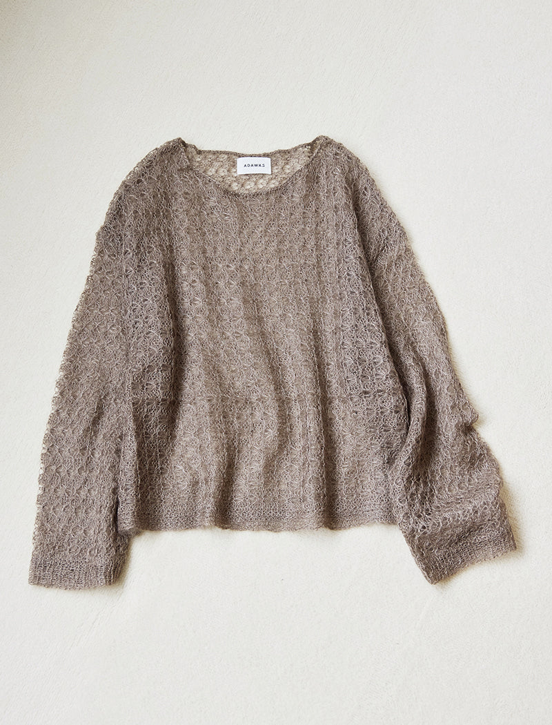 OPEN-KNIT MOHAIR TOP