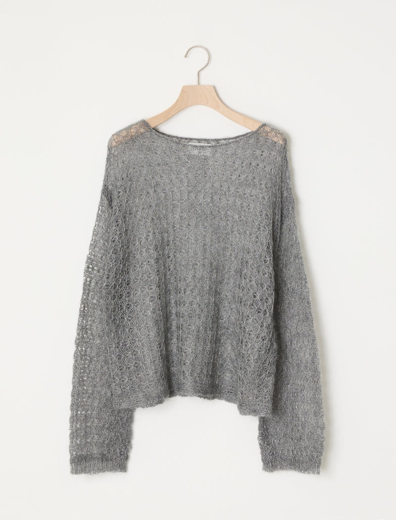 OPEN-KNIT MOHAIR TOP