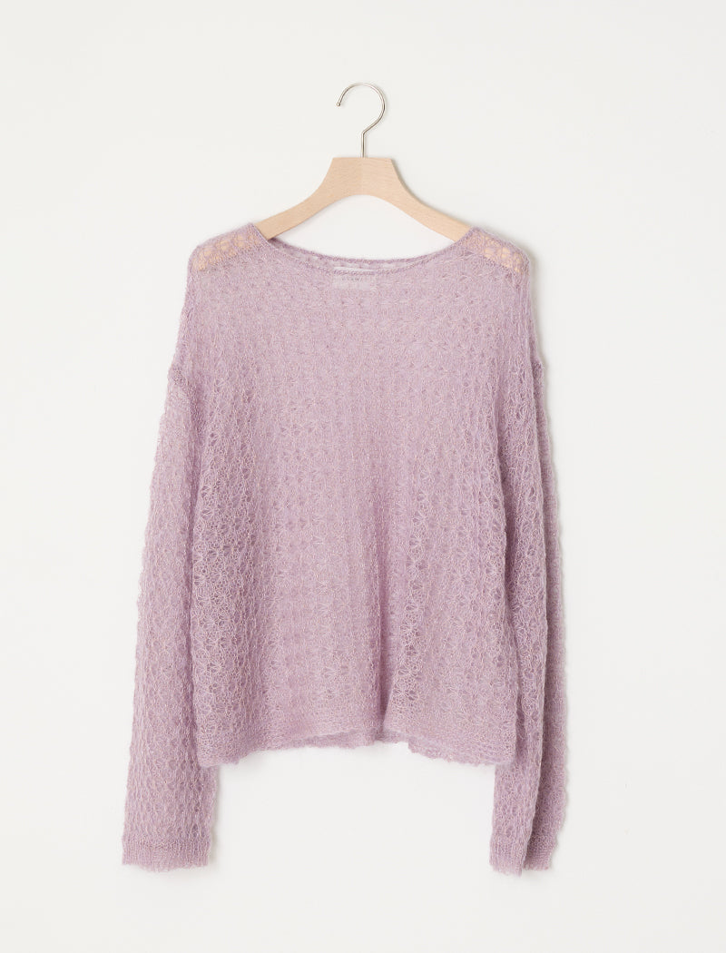 OPEN-KNIT MOHAIR TOP
