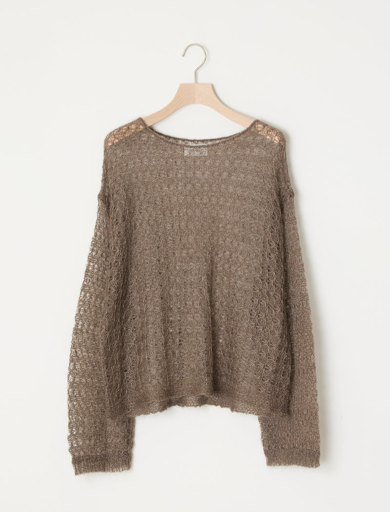 OPEN-KNIT MOHAIR TOP