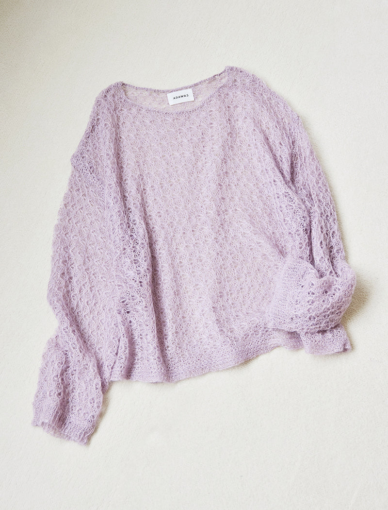 OPEN-KNIT MOHAIR TOP