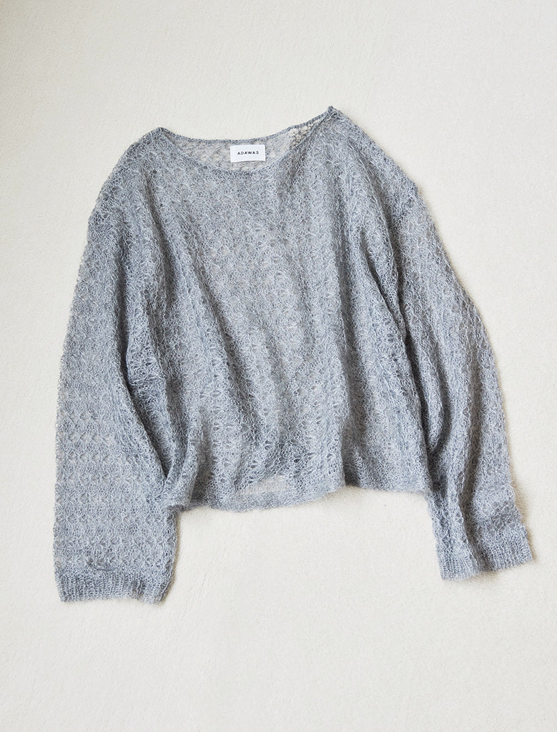 OPEN-KNIT MOHAIR TOP