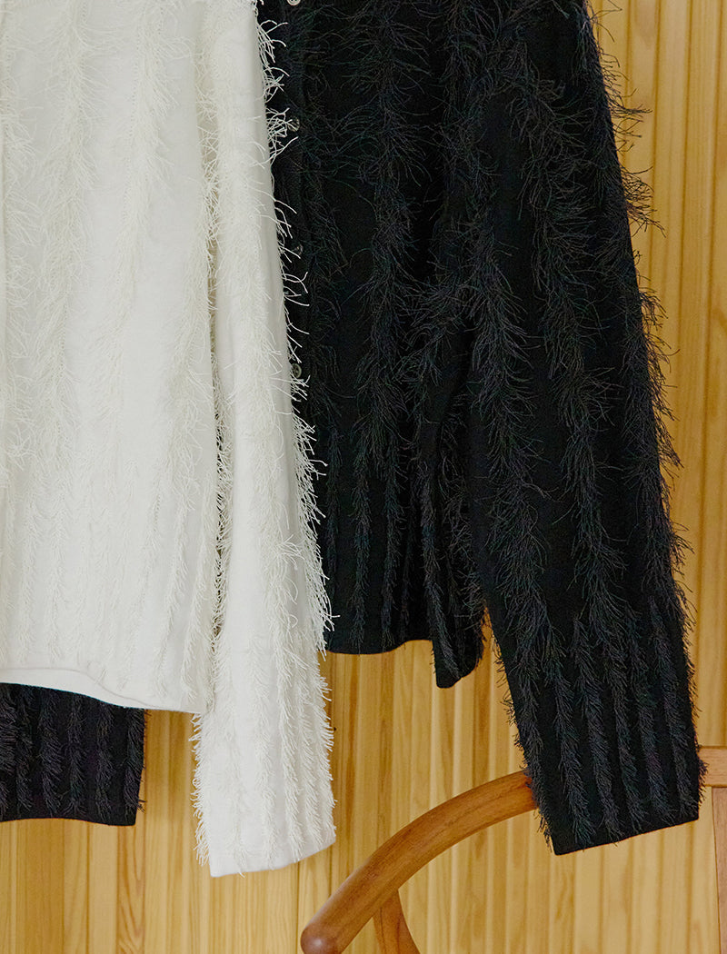 FRINGE KNIT CARDIGAN