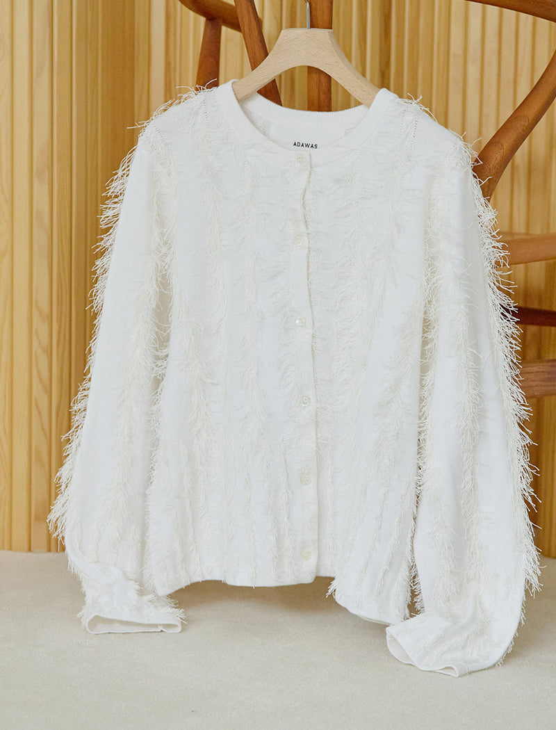 FRINGE KNIT CARDIGAN