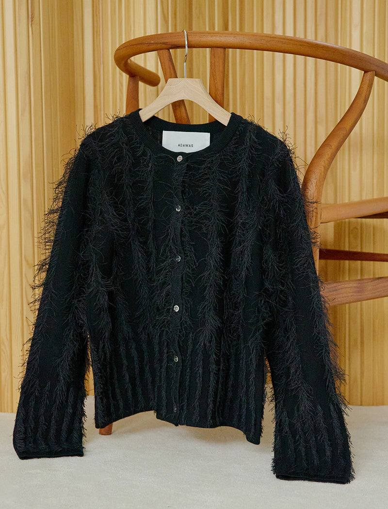 FRINGE KNIT CARDIGAN