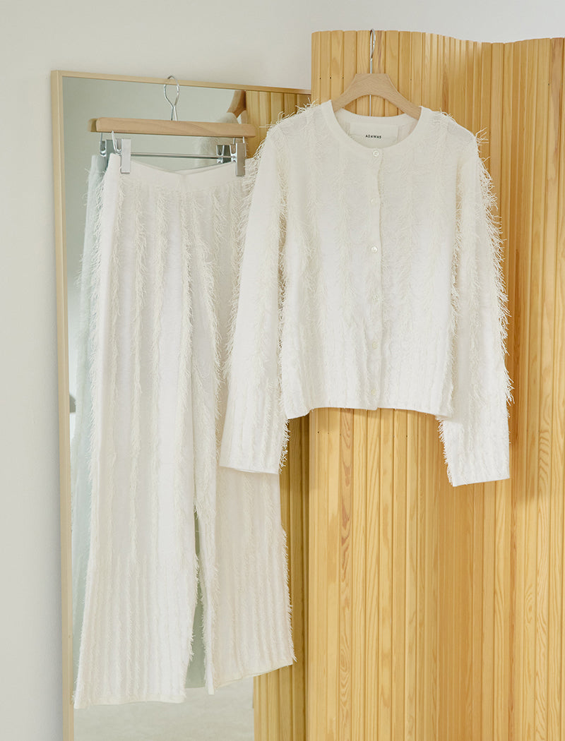 FRINGE KNIT CARDIGAN