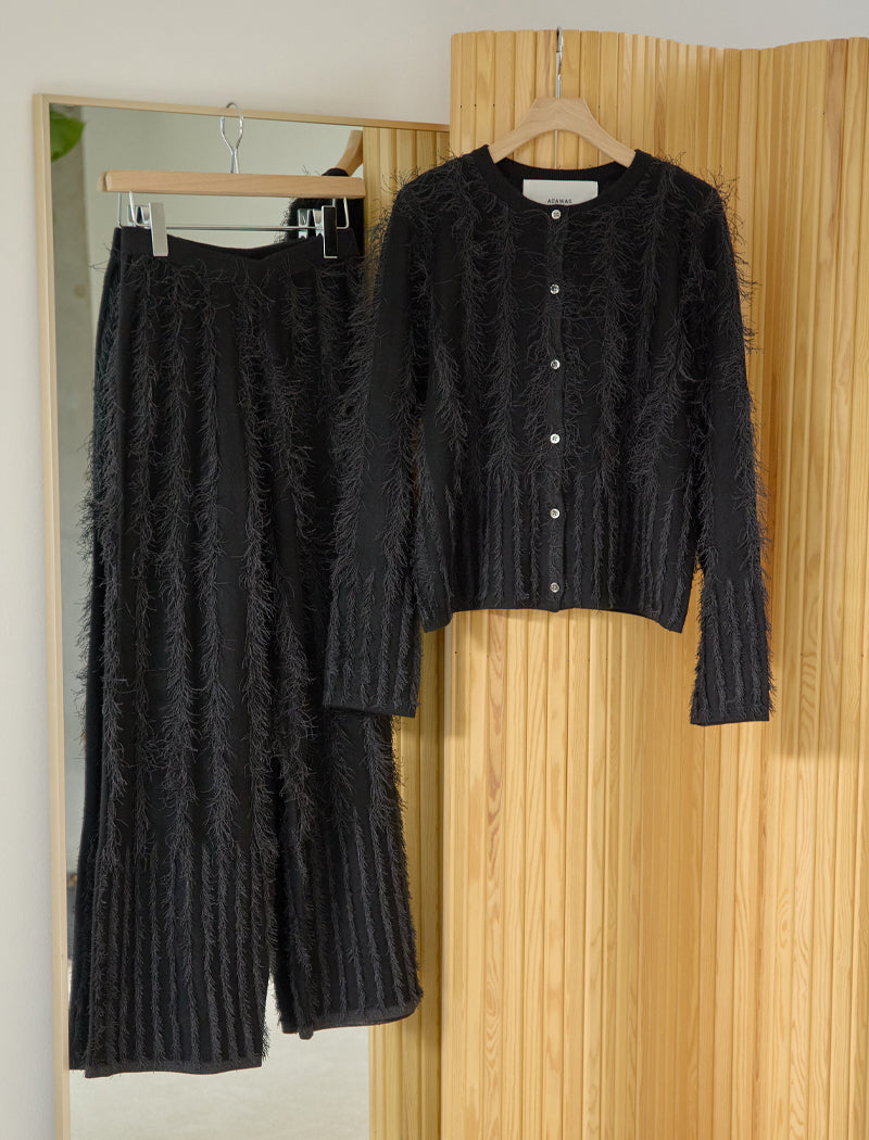 FRINGE KNIT CARDIGAN