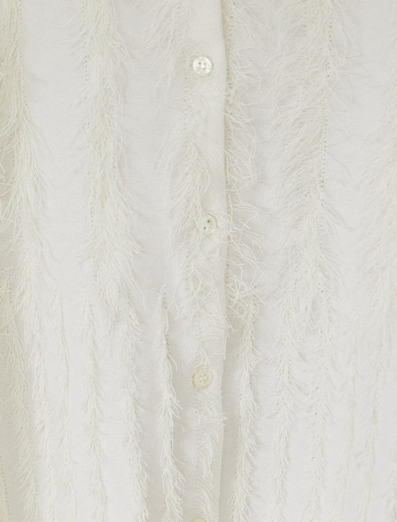 FRINGE KNIT CARDIGAN