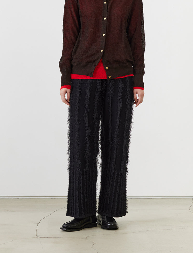 FRINGE KNIT PANTS
