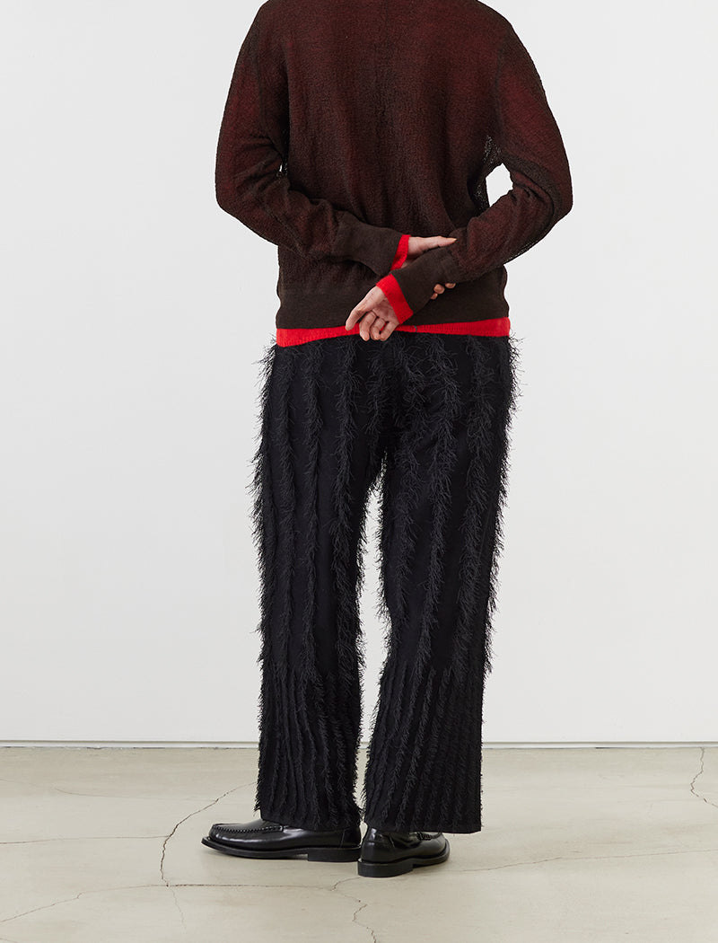 FRINGE KNIT PANTS