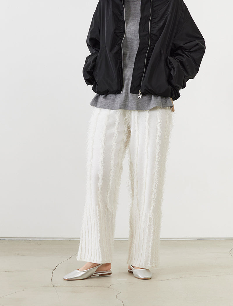 FRINGE KNIT PANTS