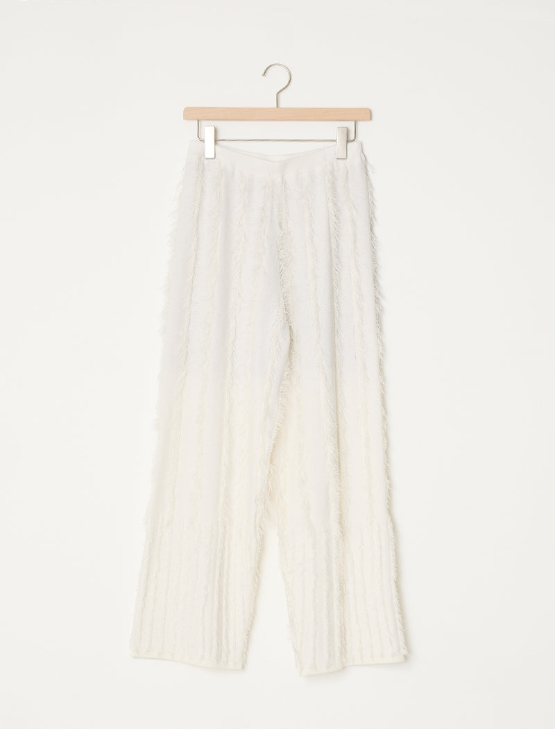 FRINGE KNIT PANTS
