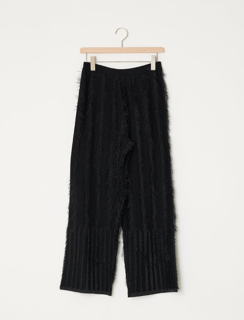 FRINGE KNIT PANTS