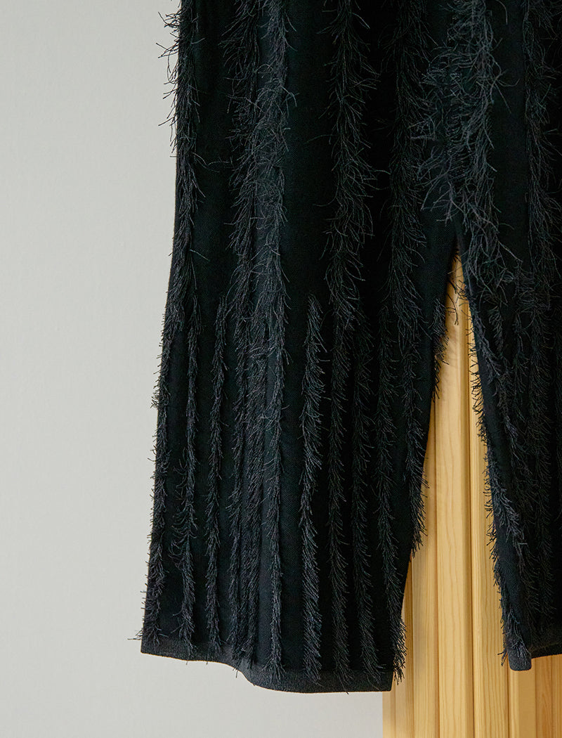 FRINGE KNIT PANTS