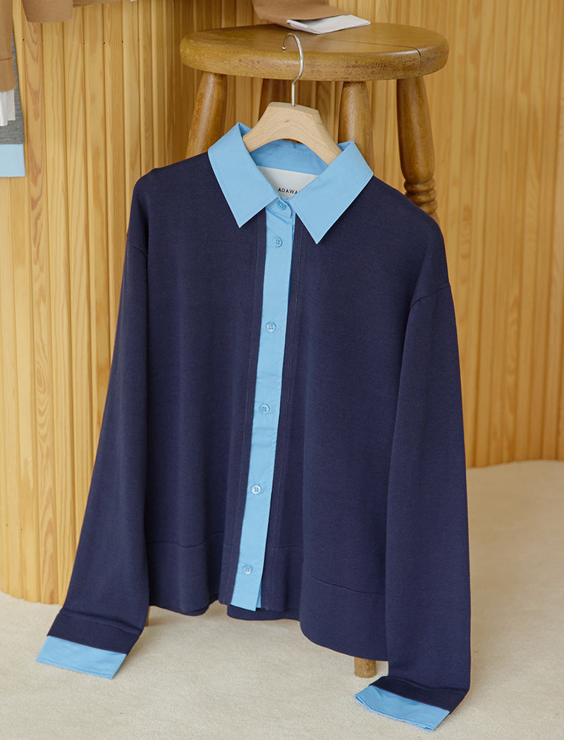 LAYERED-DETAIL SHIRT