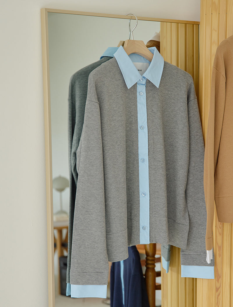 LAYERED-DETAIL SHIRT