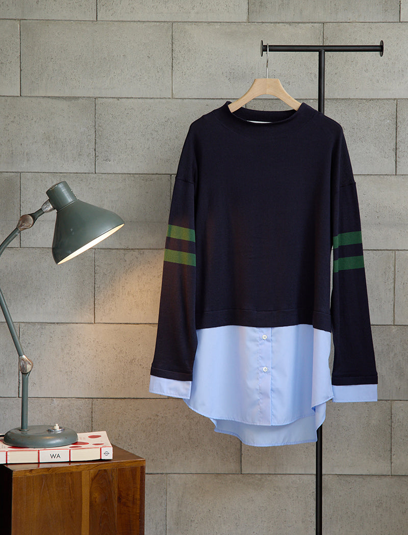 SEAISLAND COTTON LAYERED TUNIC