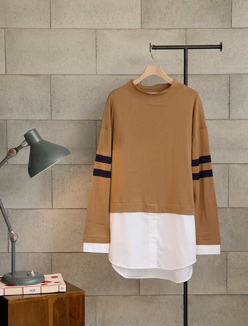 SEAISLAND COTTON LAYERED TUNIC