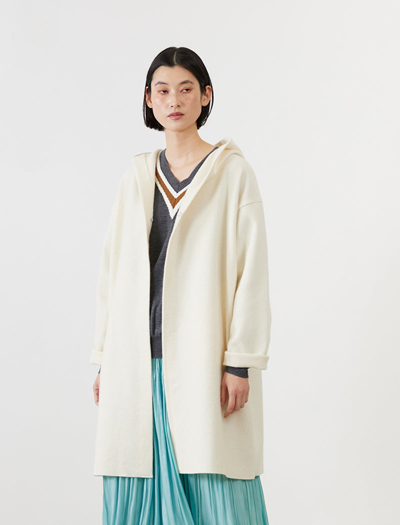 WOOL SILK BLENDED LIGHT CARDIGAN