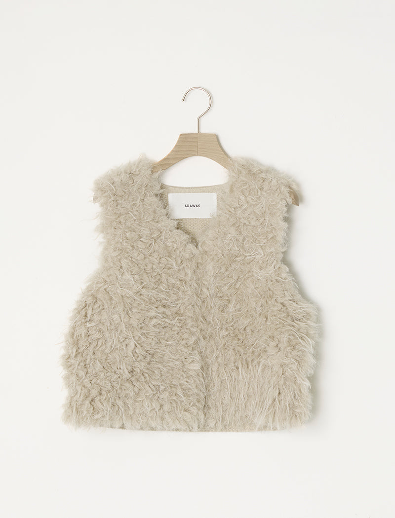 SHAGGY FAUX-FUR VEST
