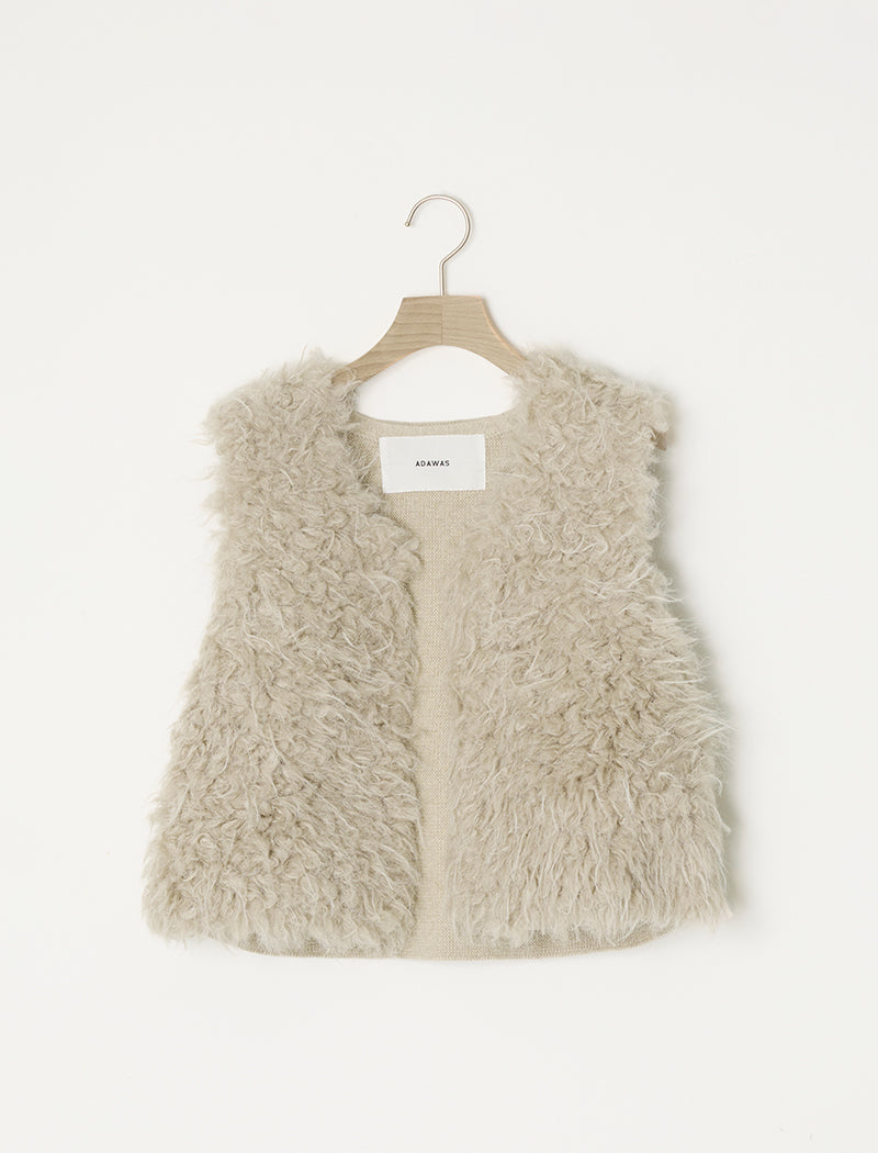SHAGGY FAUX-FUR VEST