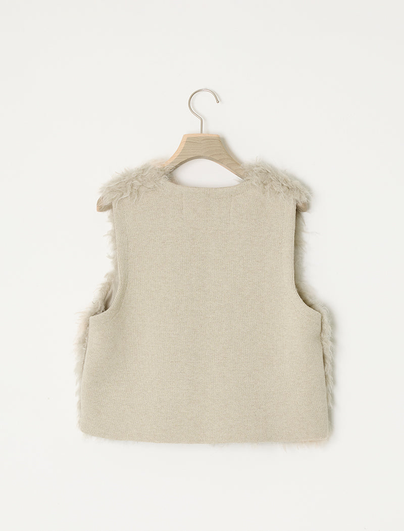 SHAGGY FAUX-FUR VEST