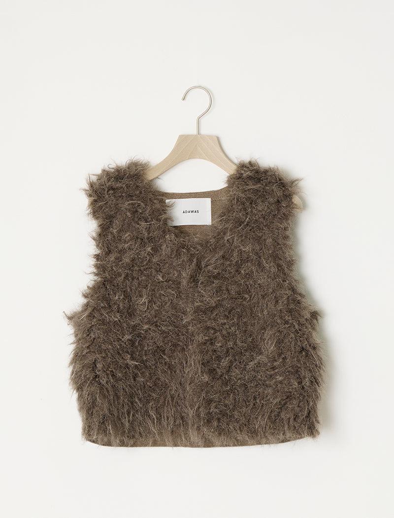 SHAGGY FAUX-FUR VEST