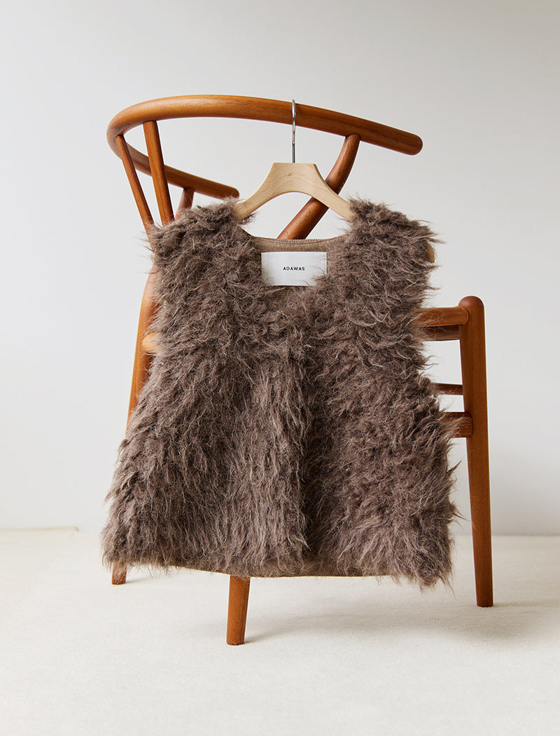 SHAGGY FAUX-FUR VEST