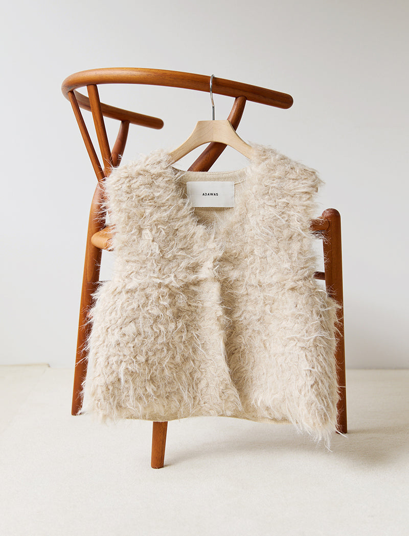 SHAGGY FAUX-FUR VEST