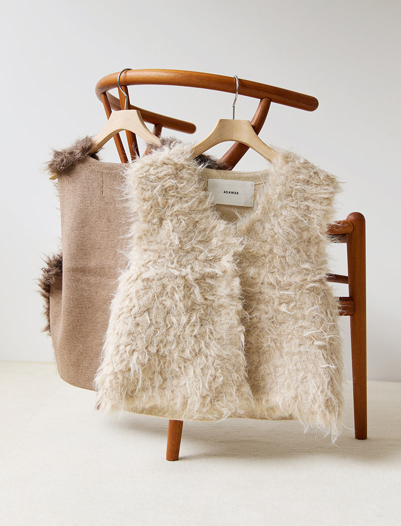 SHAGGY FAUX-FUR VEST