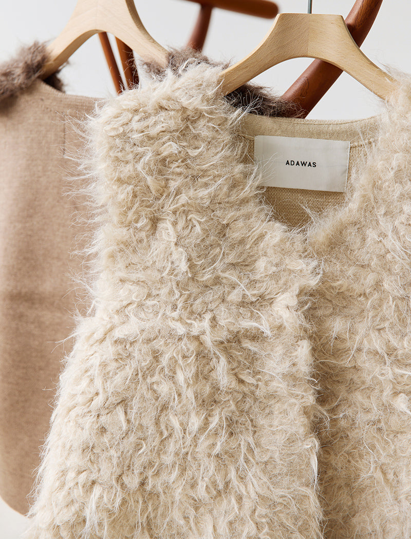 SHAGGY FAUX-FUR VEST
