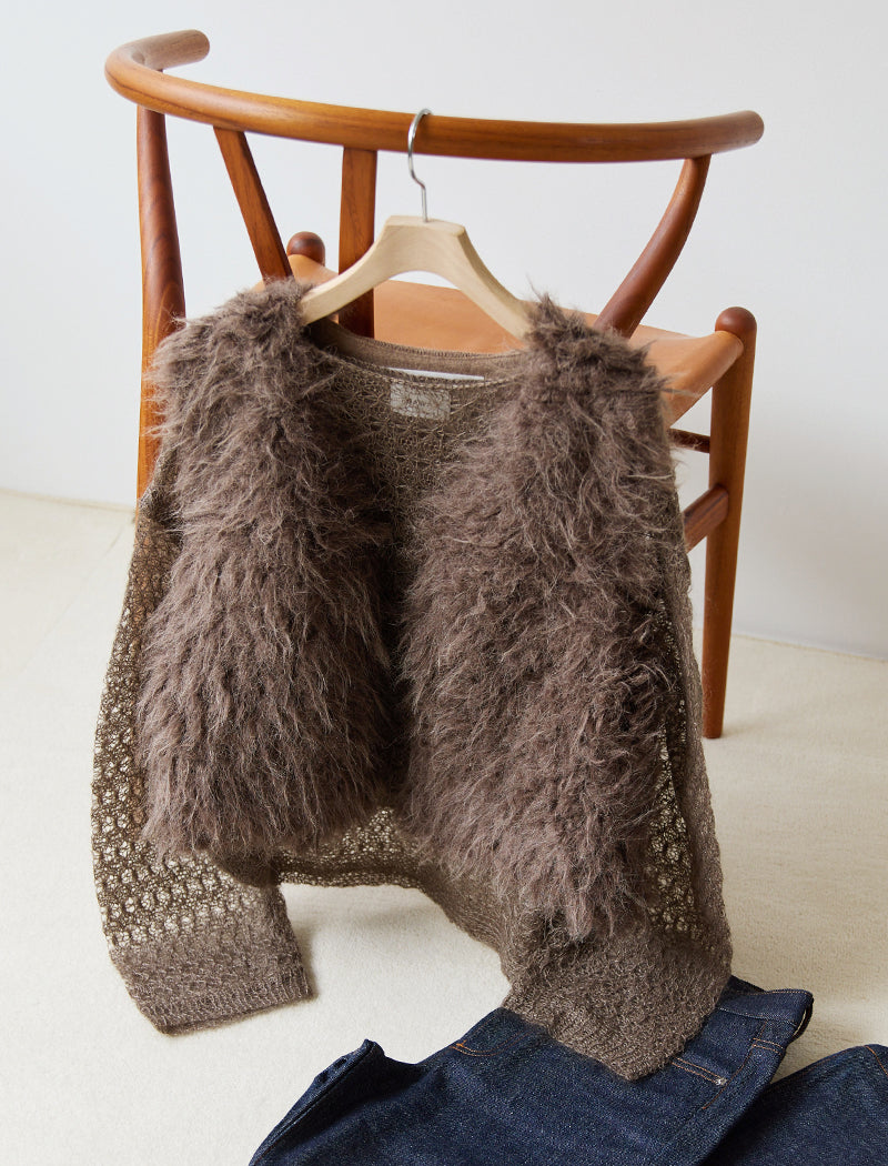 SHAGGY FAUX-FUR VEST