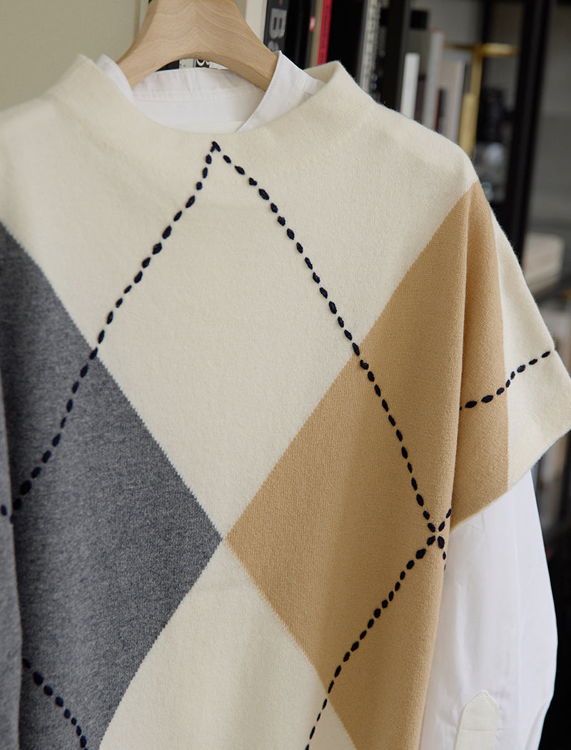 ARGYL INTARSIA VEST