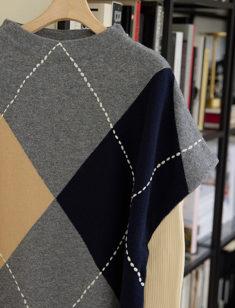 ARGYL INTARSIA VEST