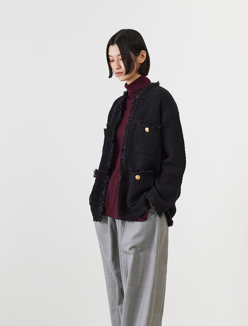 TWEED KNIT JACKET