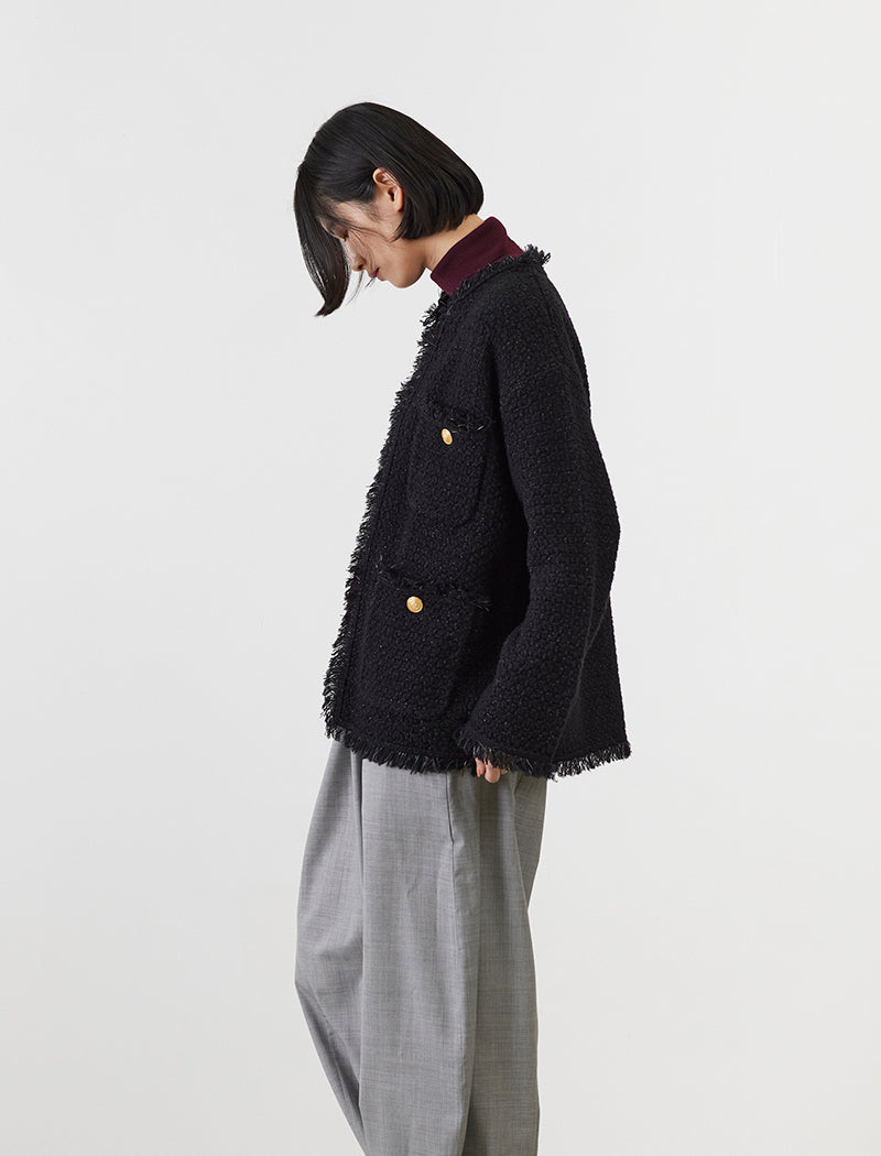 TWEED KNIT JACKET