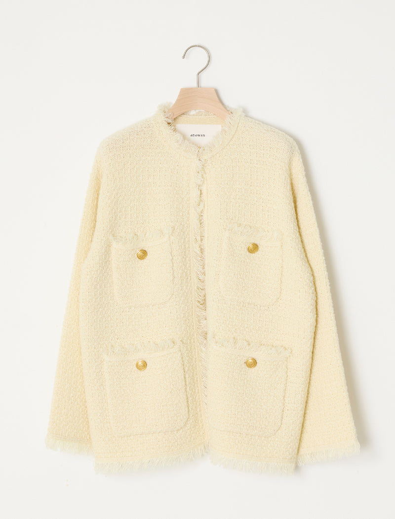 TWEED KNIT JACKET